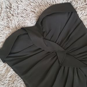 Strapless Black Cocktail Dress